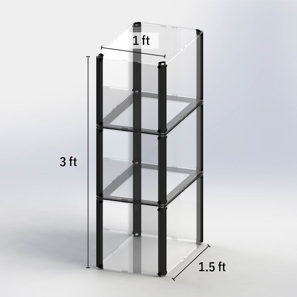 Stacker Bundle 1 (1L x 3H x 1.5D) Scobo Design, LLC