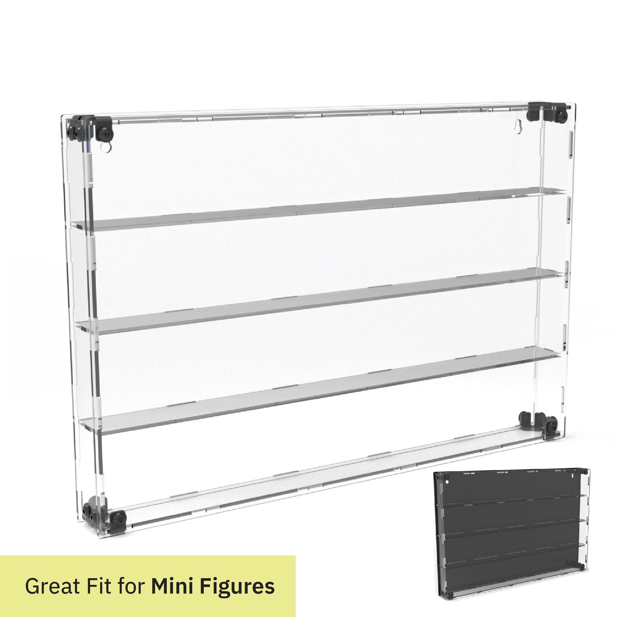 Small Figure Display Rack 56 Miniature Figure Display Case (Tall Fig Friendly) – Scobo Design, LLC