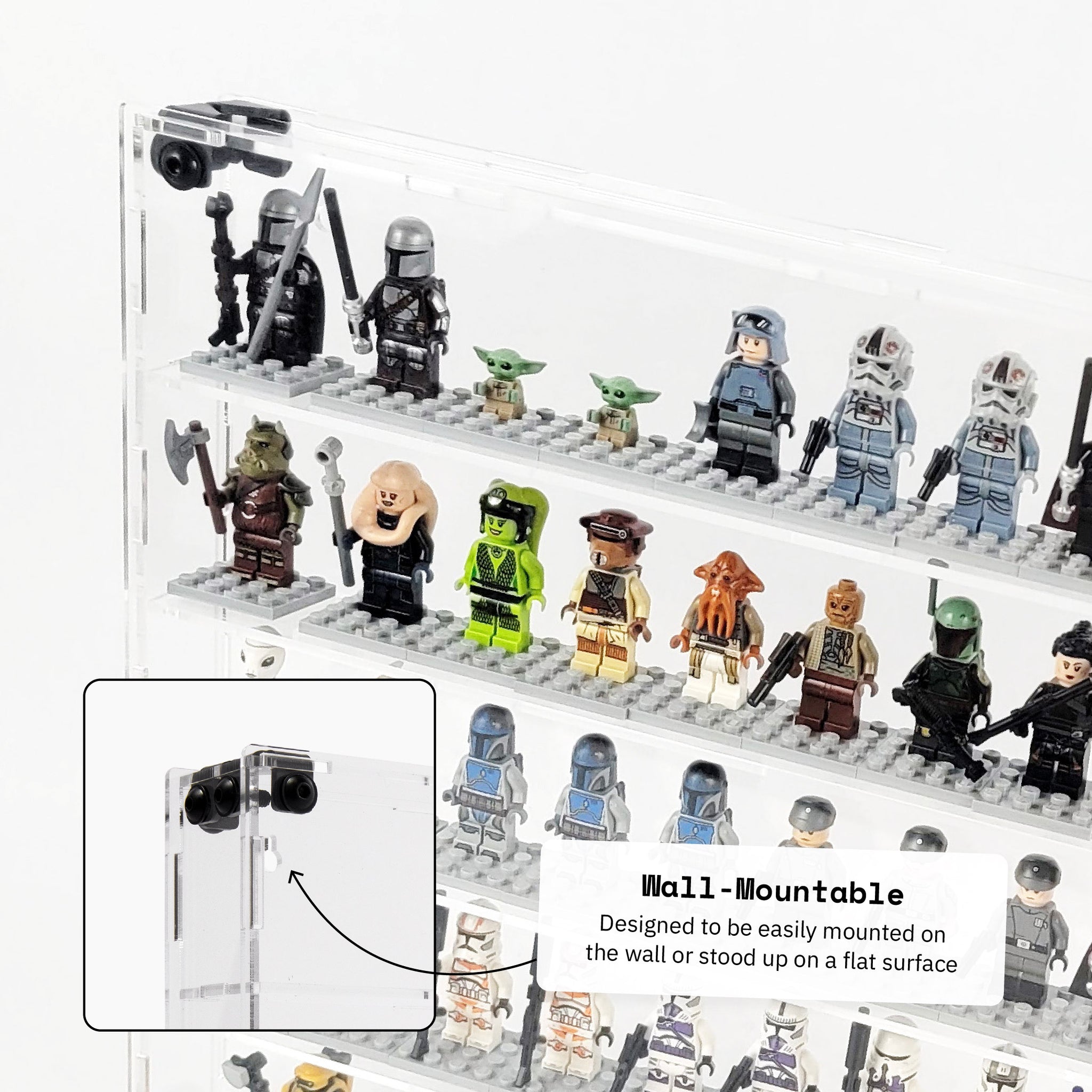 Short Figure Display 56 Miniature Figure Display Case (Tall Fig Friendly) – Scobo Design, LLC