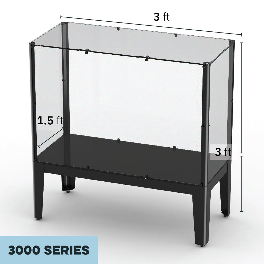 Showcase Series 3020 Display Bundle Kit (3L x 2H x 1.5D' + Leg Kit ...